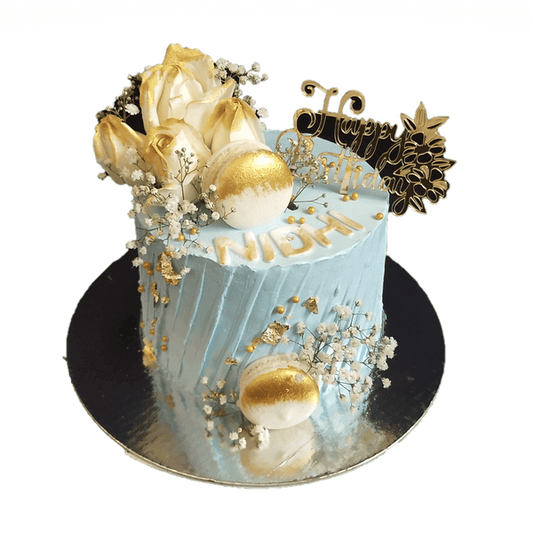 Macaroon_Fresh_Flower_Cake