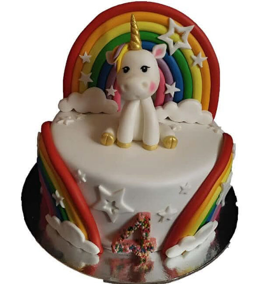 Unicorn-Fondant-Cake