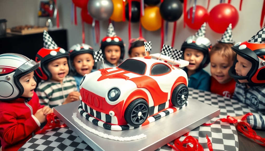Accelerating Celebrations: Car Cakes for the Speedster Kids