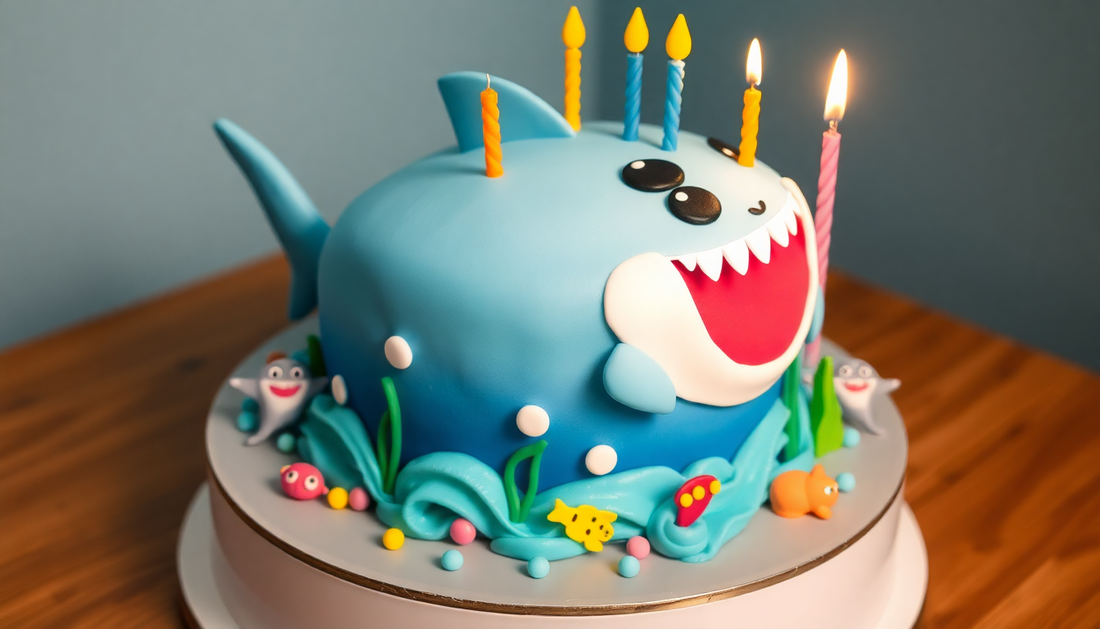 Dive into Fun with Baby Shark Cakes for Kids' Birthday Parties