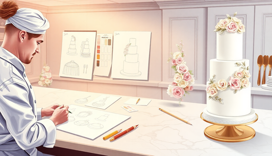 From Sketch to Celebration: The Journey of a Bespoke Wedding Cake Design