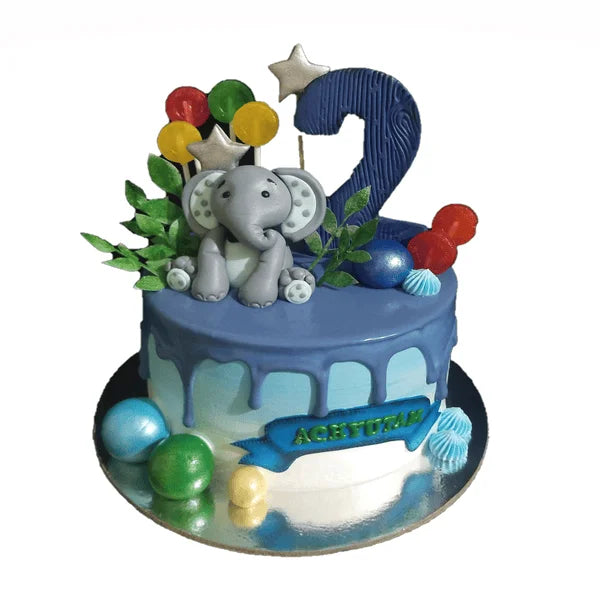 Elephant Theme Cake