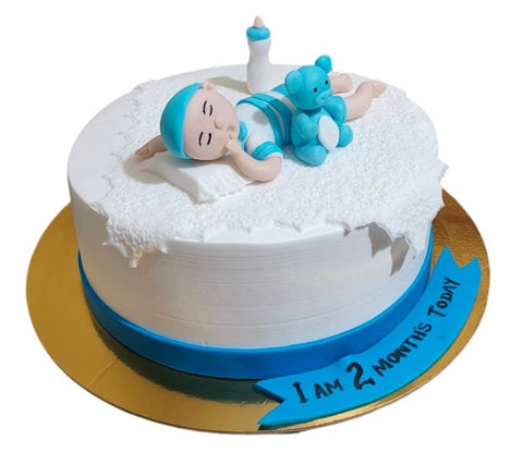 2 Months Birthday Cake - View 2