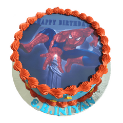 Amazing Spiderman Photo Cake