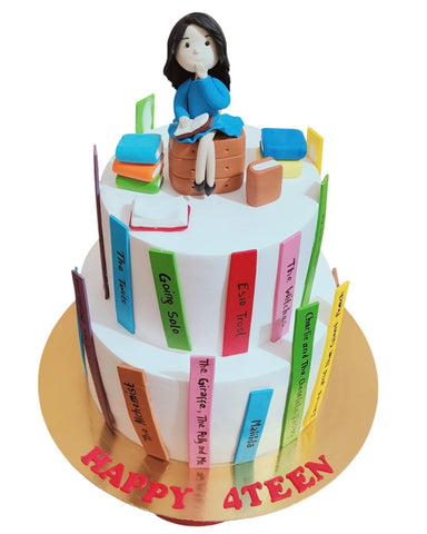 Book Theme Cake