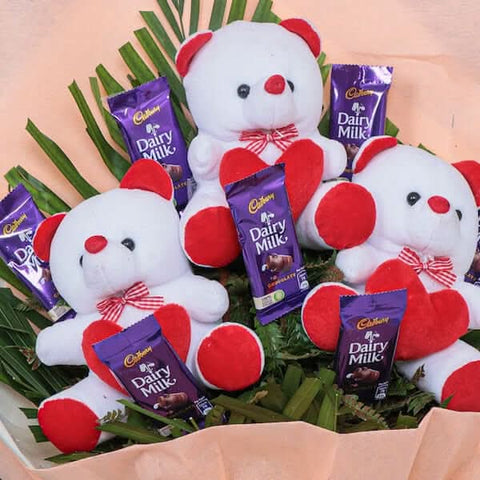 Cossy Bunch Of Love Teddy Bouquet - View 2