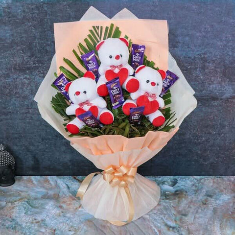 Cossy Bunch Of Love Teddy Bouquet