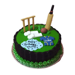 Cricket Theme Cake