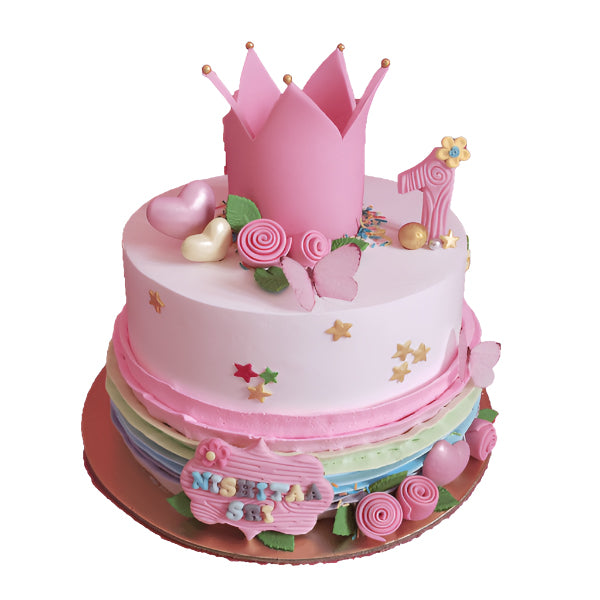 Crown-Fondant-Cake