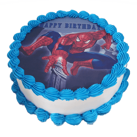 Delicious Spiderman Photo Cake