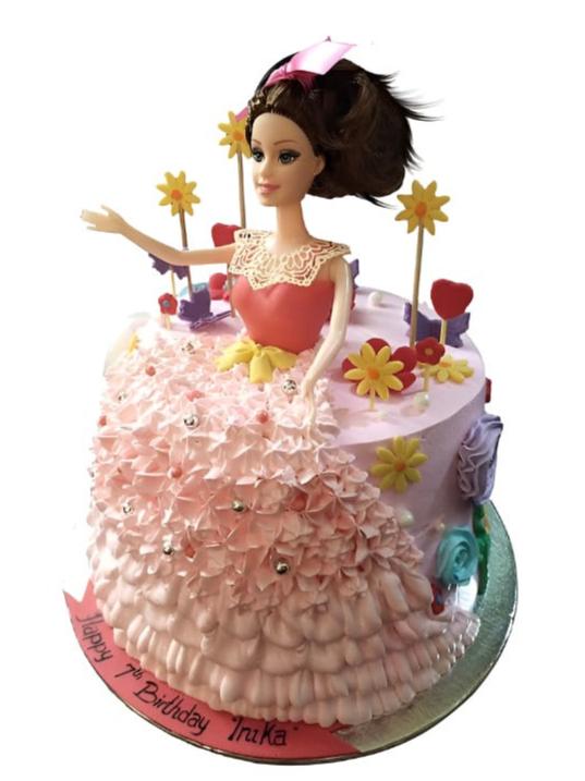 Delicious Barbie Doll Cake