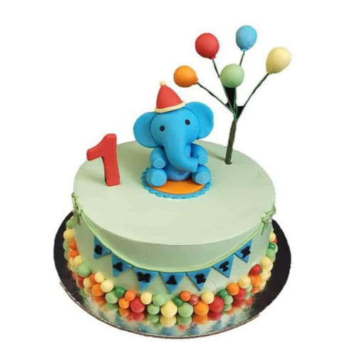 Elephant Baby Cake - View 2