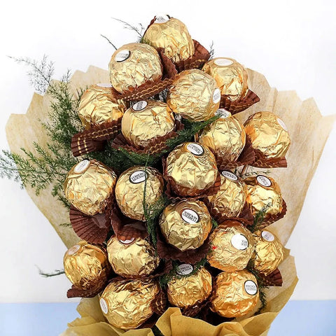 Ferrero Rocher Chocolate Candy Bouquet - View 2
