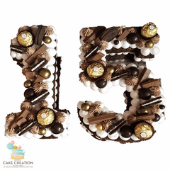 Ferrero Rocher Alphabet Cake