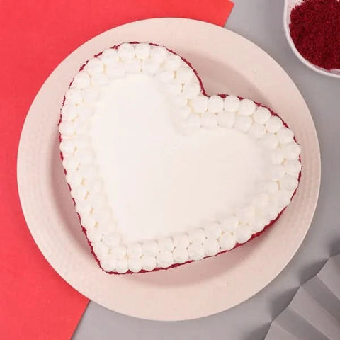 Heart Shaped Red Velvet Cake - View 3