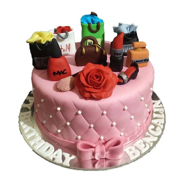 Makeup Fondant Cake