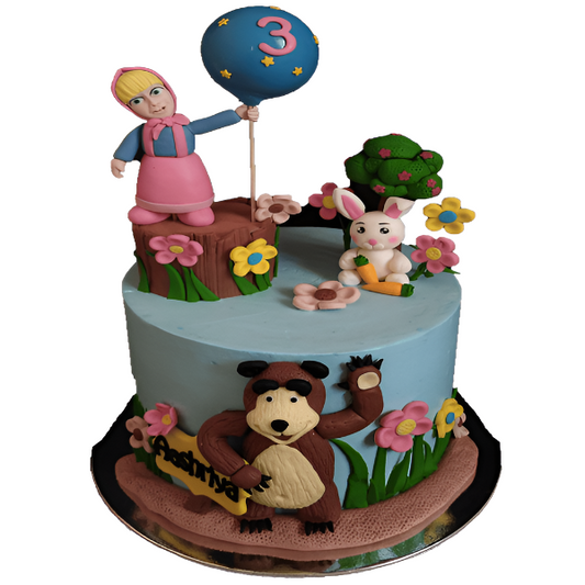 Masha and The Bear Cake 1