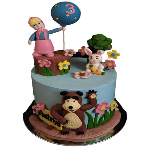 Masha and The Bear Cake - View 2