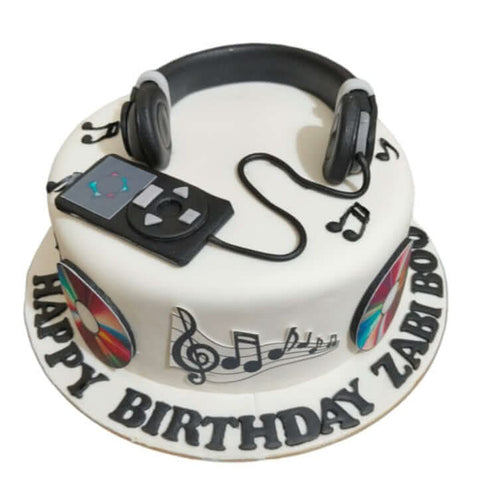 Music Theme Fondant Cake