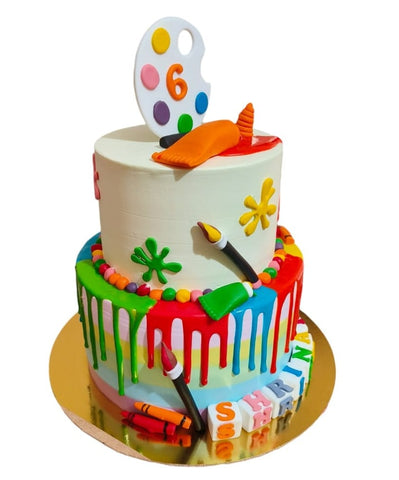 Painter Artist Theme Cake - View 2