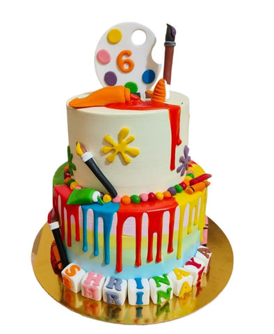 Painter Artist Theme Cake - View 4