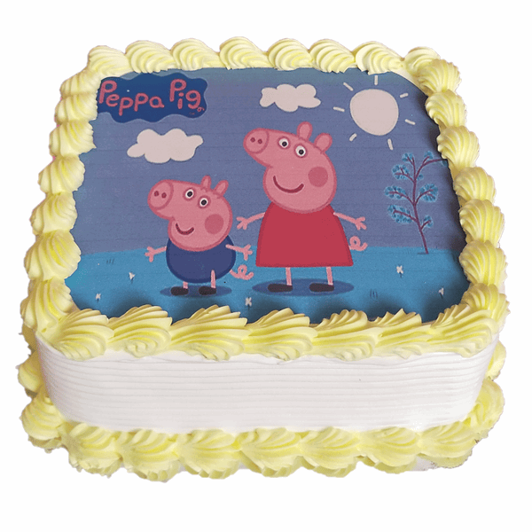 Peppa Pig Photo Cake