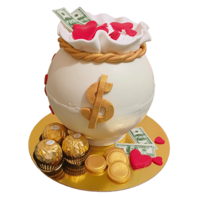 Pinata Dollar Cake