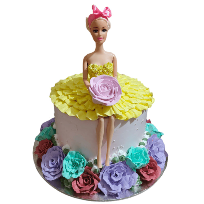 Rosy_Barbie_Cake