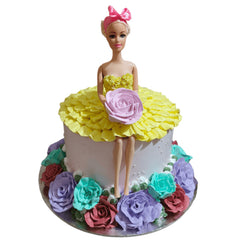 Rosy_Barbie_Cake