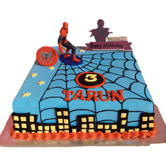 Spiderman City Cake