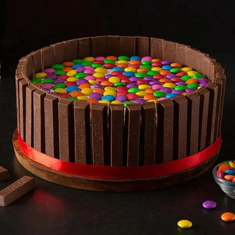 Swirl Of Gems Kit Kat Cake - View 2