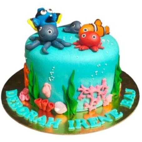 Under Water Theme Cake