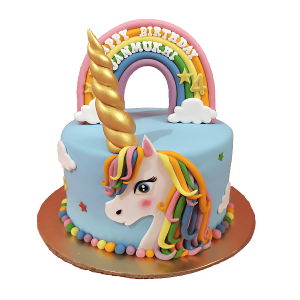 Unicorn Rainbow Cake