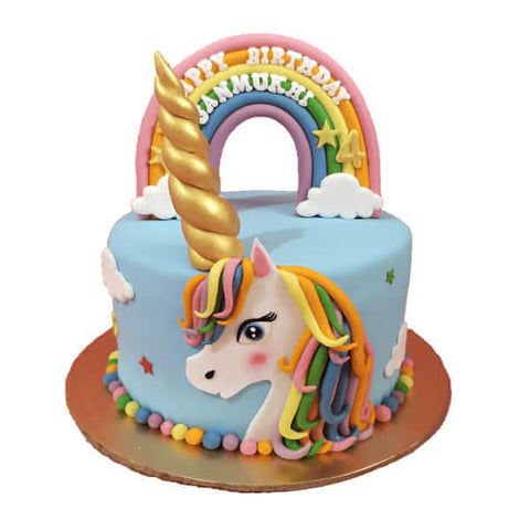 Unicorn Rainbow Cake - View 3