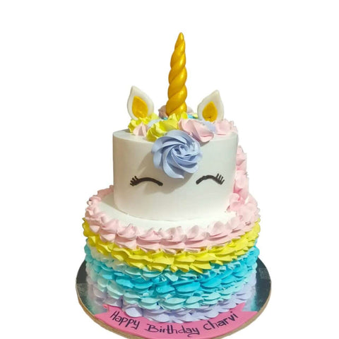 Unicorn Tier Cream Cake