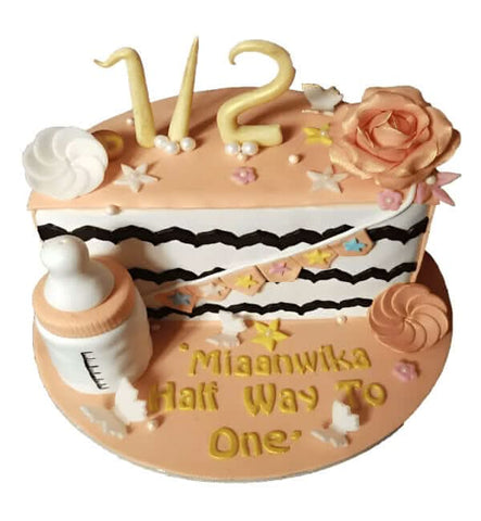 Half Way to One Cake