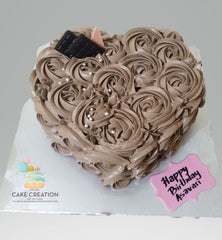 Heart Shape Chocolate Cake