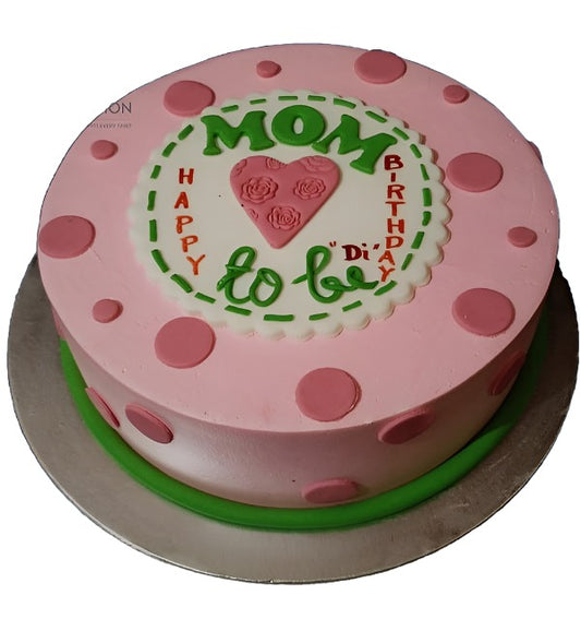 Mom to Be Theme Cake