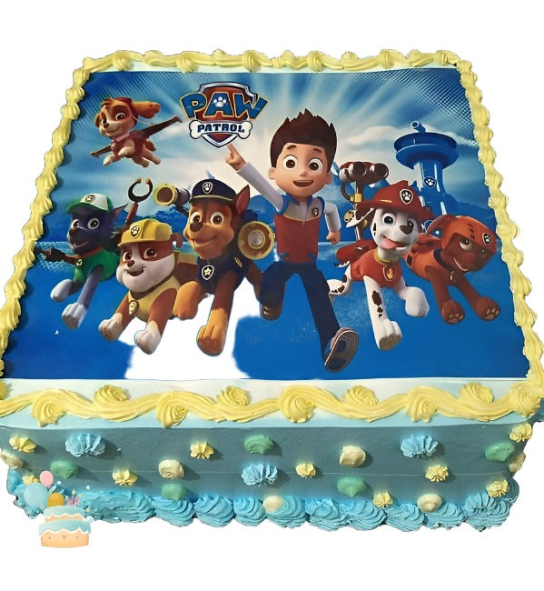 Paw Patrol Photo Cake