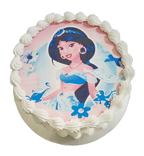 Princess Jasmine Photo Cake