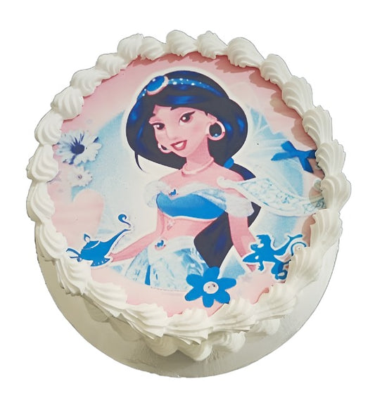 Princess Jasmine Photo Cake