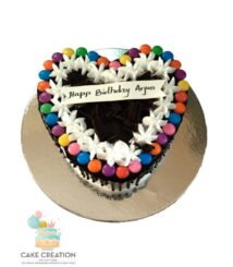 Chocolate Gems Heart Shape Cake | Cake Creation | Cake Delivery Online | Bangalore’s Best Baker