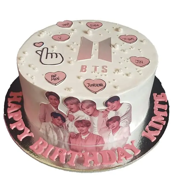 A cake for a die hard fan of Korean Band BTS – Creme Castle
