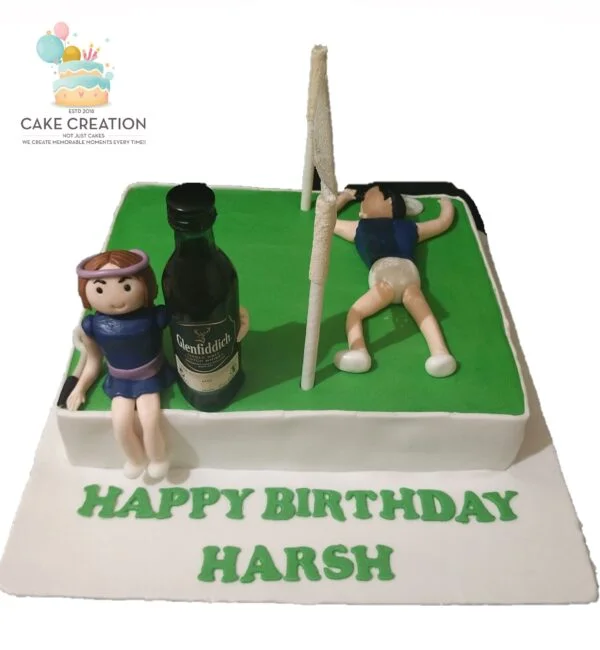 Sports themed 50th birthday cake | This cake was made for a … | Flickr