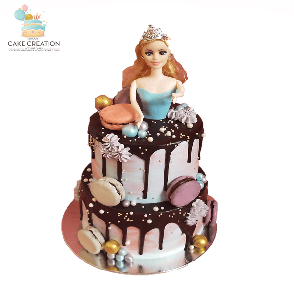 Barbie Doll Cake Pink & White Le Torta Cake Shop Aluva - Happy Birthday Cake  Barbie Doll Png, Transparent Png , Transparent Png Image - PNGitem