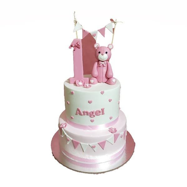 Boho rainbow first birthday girl cake | Rainbow first birthday, Girls first  birthday cake, Rainbow smash cakes