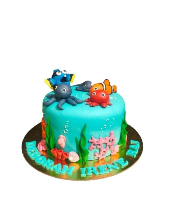 Under Water Theme Cake