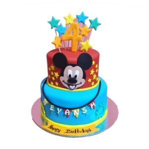 Mickey Mouse Fondant Cake